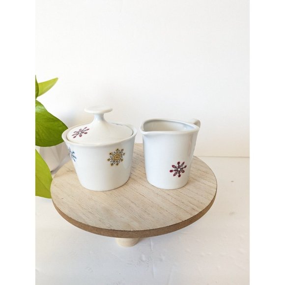 Vintage Other - Winterling Kirchenlamitz Bavaria Sugar Creamer Snowflake Mid Century Vintage